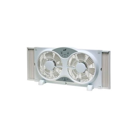 Comfort Zone Comfort Zone® CZ310R 9" Reversible Twin Window Fan with Remote Control CZ310R